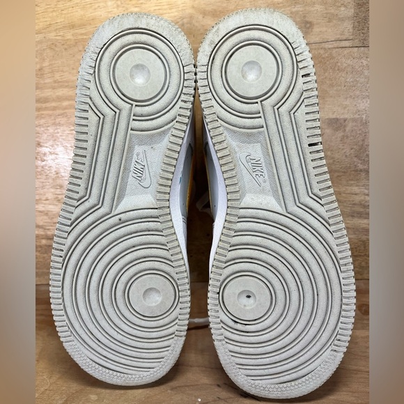 Nike NBA x Air Force 1 '07 LV8 75th Anniversary Fiesta Womens Sz 8.5 (7Y) Shoes - Picture 8 of 10